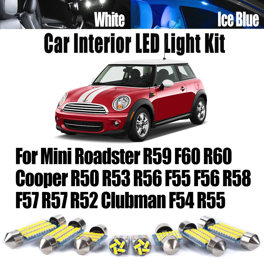 LED Interior Light Kit for Mini F54 R60 F60 - Canbus Error-Free Interior Bulbs