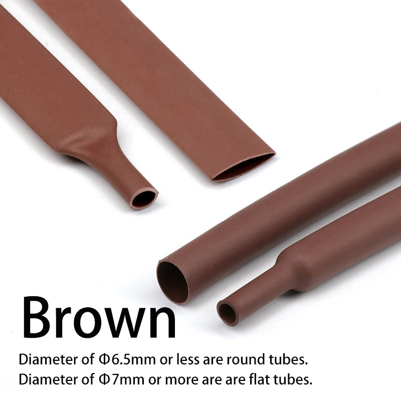 10Meters Heat Shrink Tube 2 1 Shrinkage Ratio Dia 0.6 0.8 1 1.5 2 2.5 3 4 5 6 mm Polyolefin Insulated Cable Sleeving 12 Colors