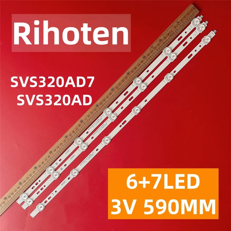 LED Backlight Strip for LC-32LD135K LC-32LD135V 32PFL3107H/12 32W1333G 32D1334B 32D1333B LTA320AP33