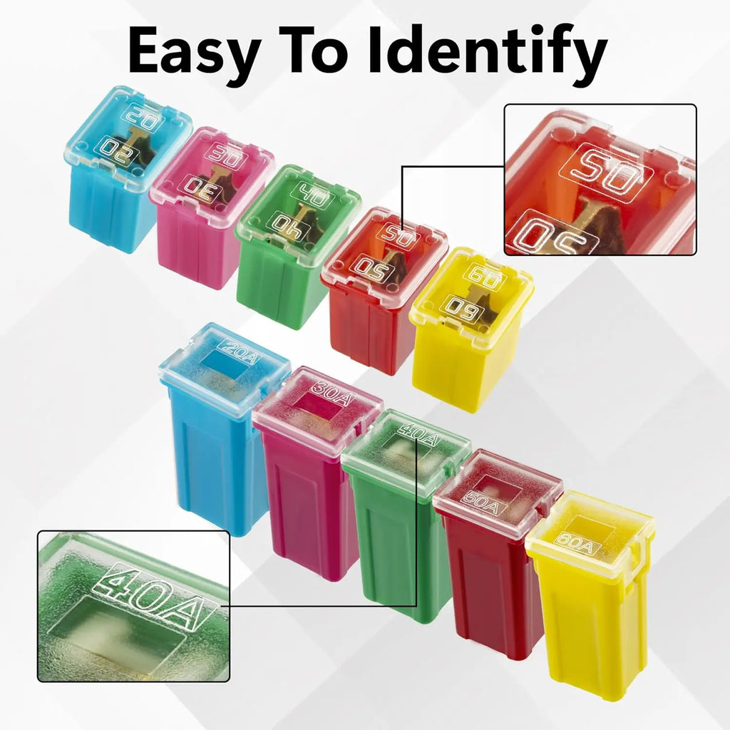 10PCS Versatile Automotive Fuse Assortment Low Profile Box S