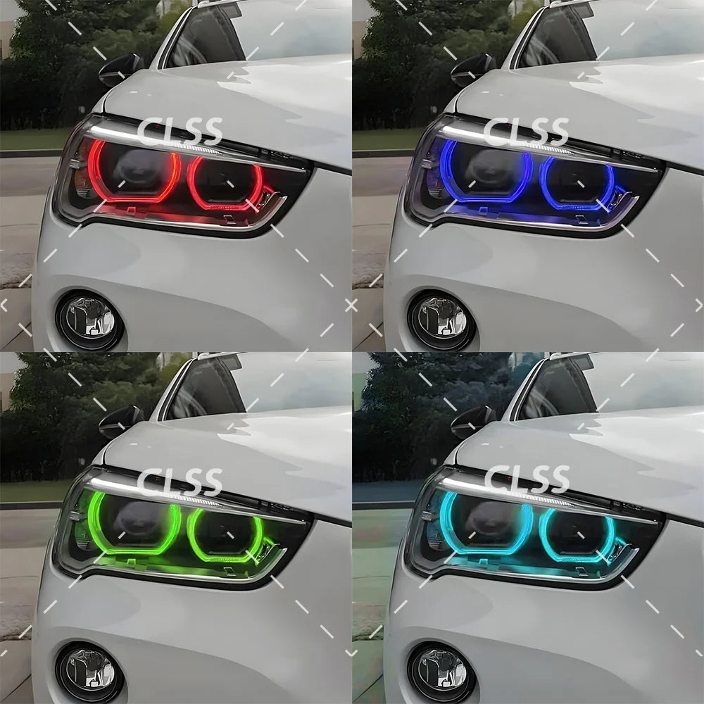 Angel Eye DRL Board 63117428791 For BMW X1 F48 F49 X2 F39 2016-2019 Yellow Blue Amber LED Headlight Daytime