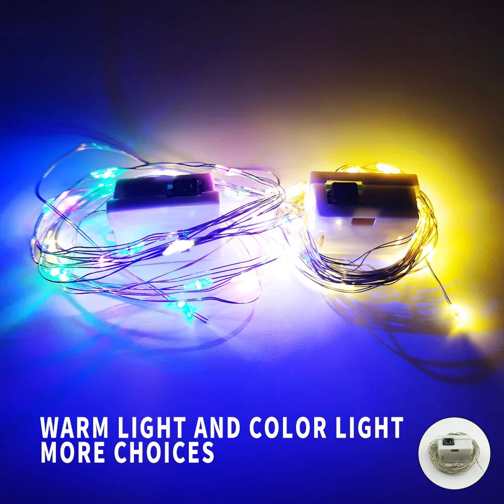 20PCS Mini LED String Lights 2m 20LED Waterproof Fairy Light