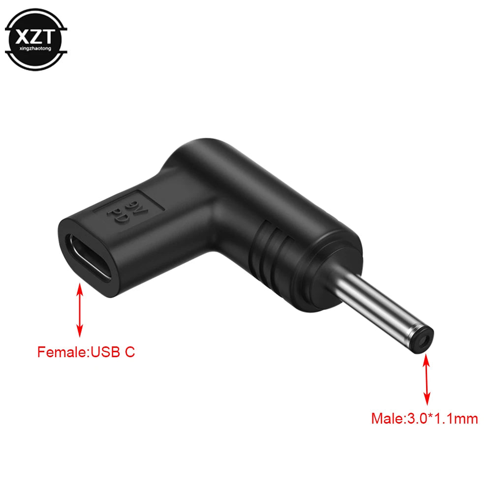 USB C PD to DC Power Connector Universal 5V 9V 12V Type C to DC Jack Plug Charging Adapter Converter for Router Tablet Mini Fan