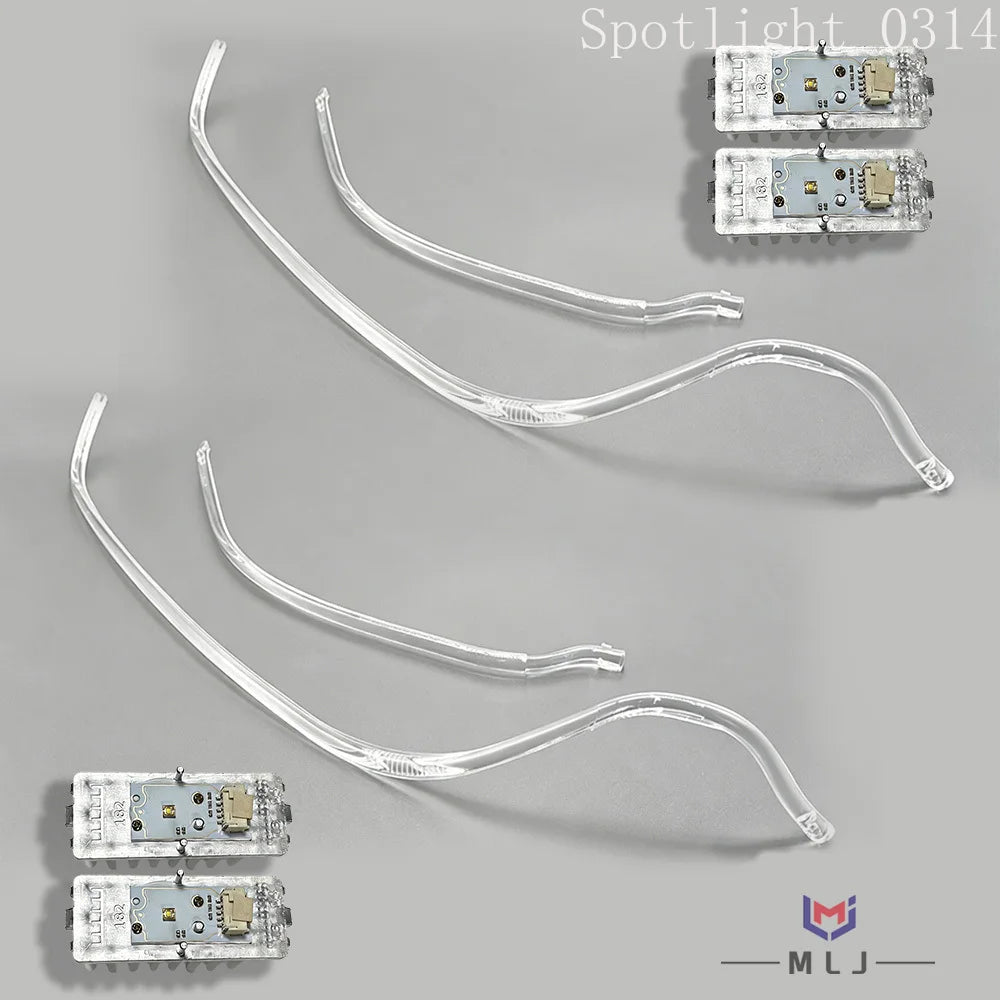 DRL Angel Eye Module Light Guide Strip For Audi A4 RS4 A4L B8 PA 2012-2016 White Headlight P121260 DRL Tube