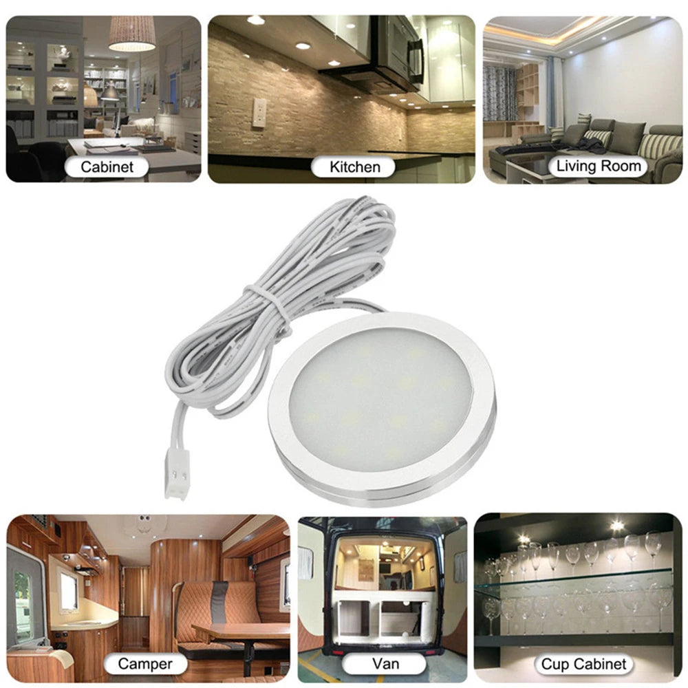 4PCS Led Light 12v Caravan Ceiling Lamps LED Lights Car Roof