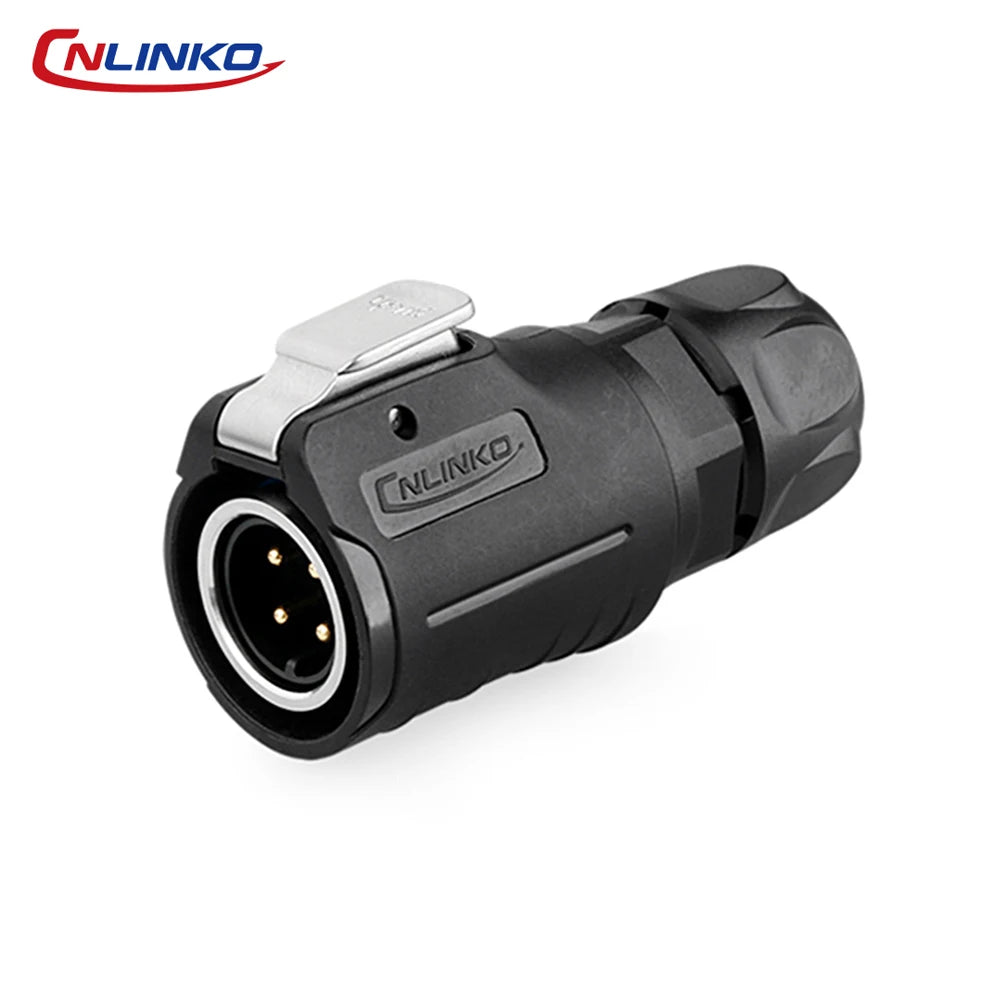 CNLINKO M16 Waterproof Electrical Connector 2/3/4/5/7/8/9 Pin Soldering Wire Aviation Connectors Panel Mounting Plastic+Metal