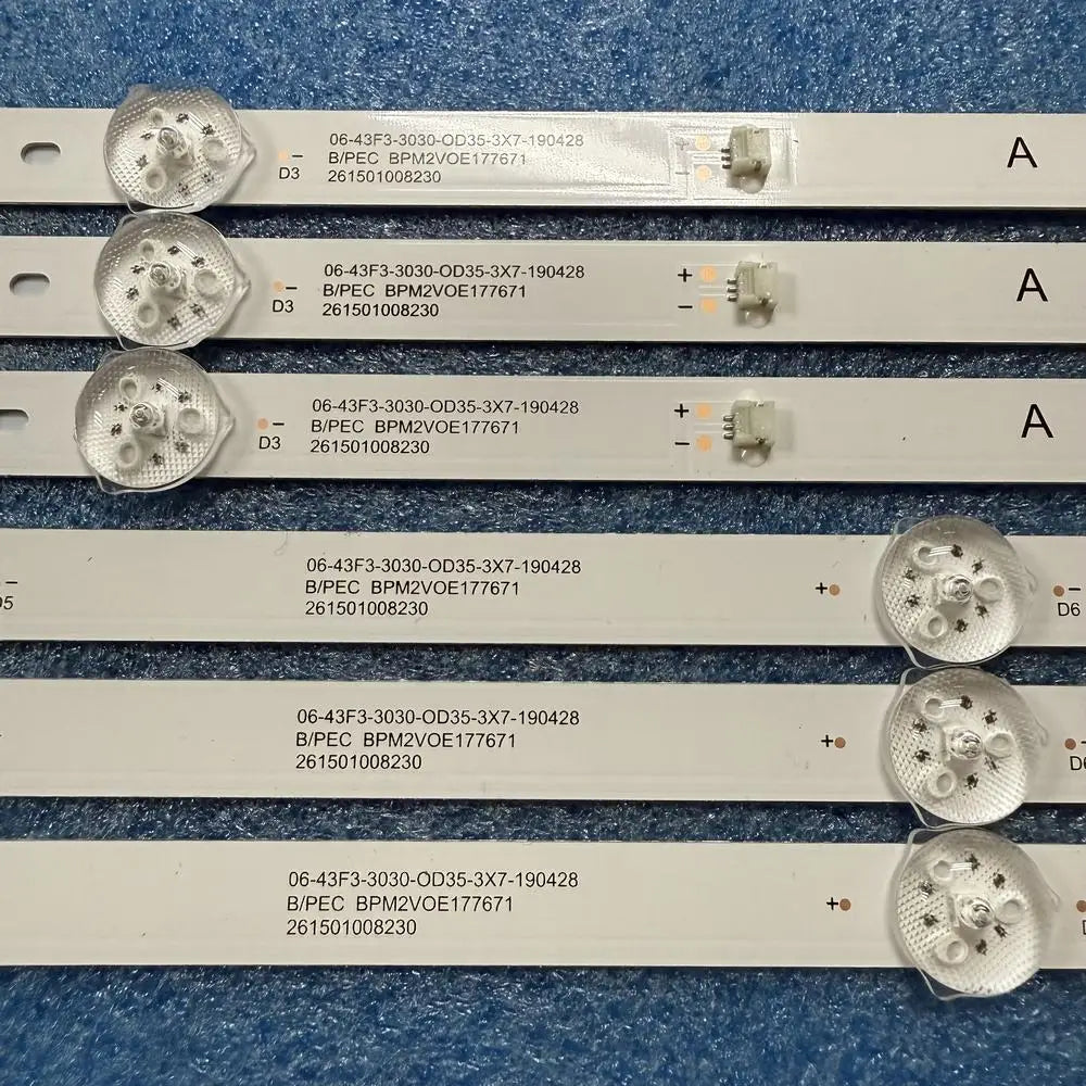 LED Backlight Strip for Profilo 43PA315E 43PA300E Awox A204300S HK430WLEDM-JHS1HTV Telefunken TF-LED43S08T2