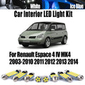 Bulb For Renault Espace 4 IV MK4 2003-2011 2012 2013 2014 LED Interior Dome Ceiling Map Door Light Kit for