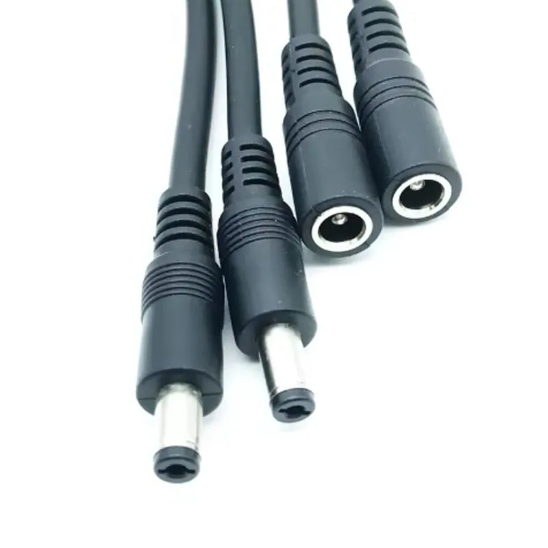 1PC DC 5.5mm 2.1mm 1 To 2 Connector Male To Female Plug DC P