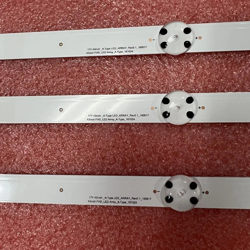 3pcs LED Backlight Strip for TV 43UK6300PLB 43UJ634V 43LJ61_