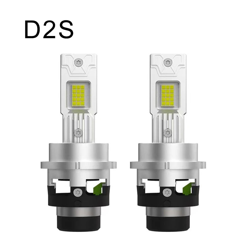 D SERIES LED Headlight HID Bulbs D2S D4S 1 1 Replace Headlamp 12V 24V Canbus 6000K 30000LM Turbo Fan Plug And Play Auto Lights