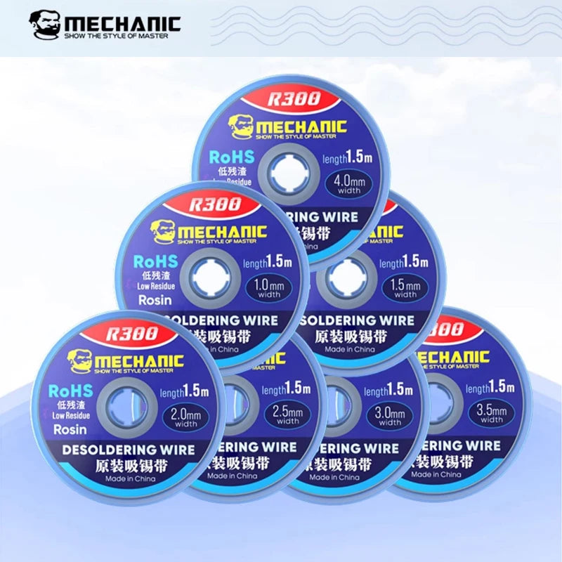 MECHANIC R300 Desoldering Mesh Braid Solder Wick Wire for Mo