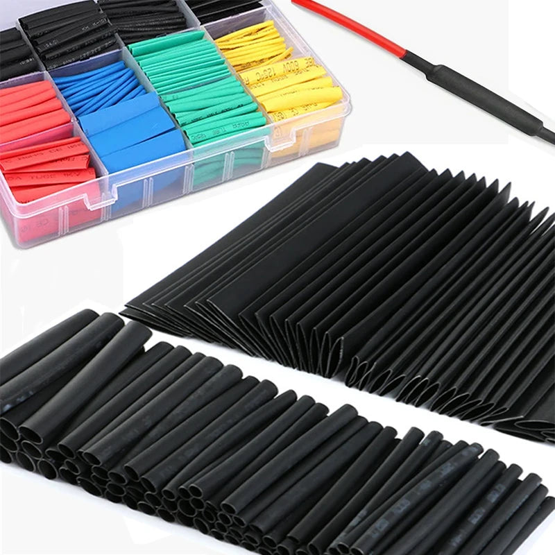 530-127pcs Heat Shrink Tubing Sleeves 2 1 Polyolefin Set Shr