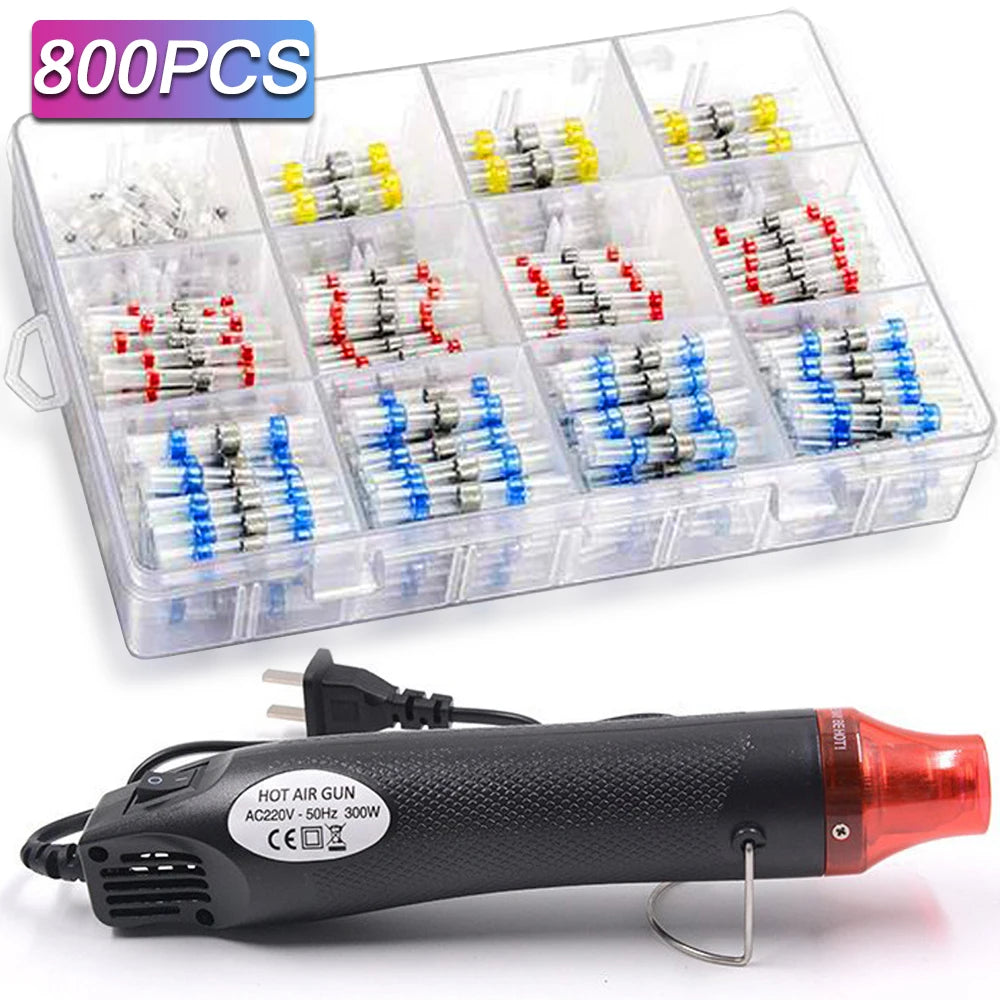 800/400/50PCS Heat Shrink Butt Waterproof Solder Seal Wire C