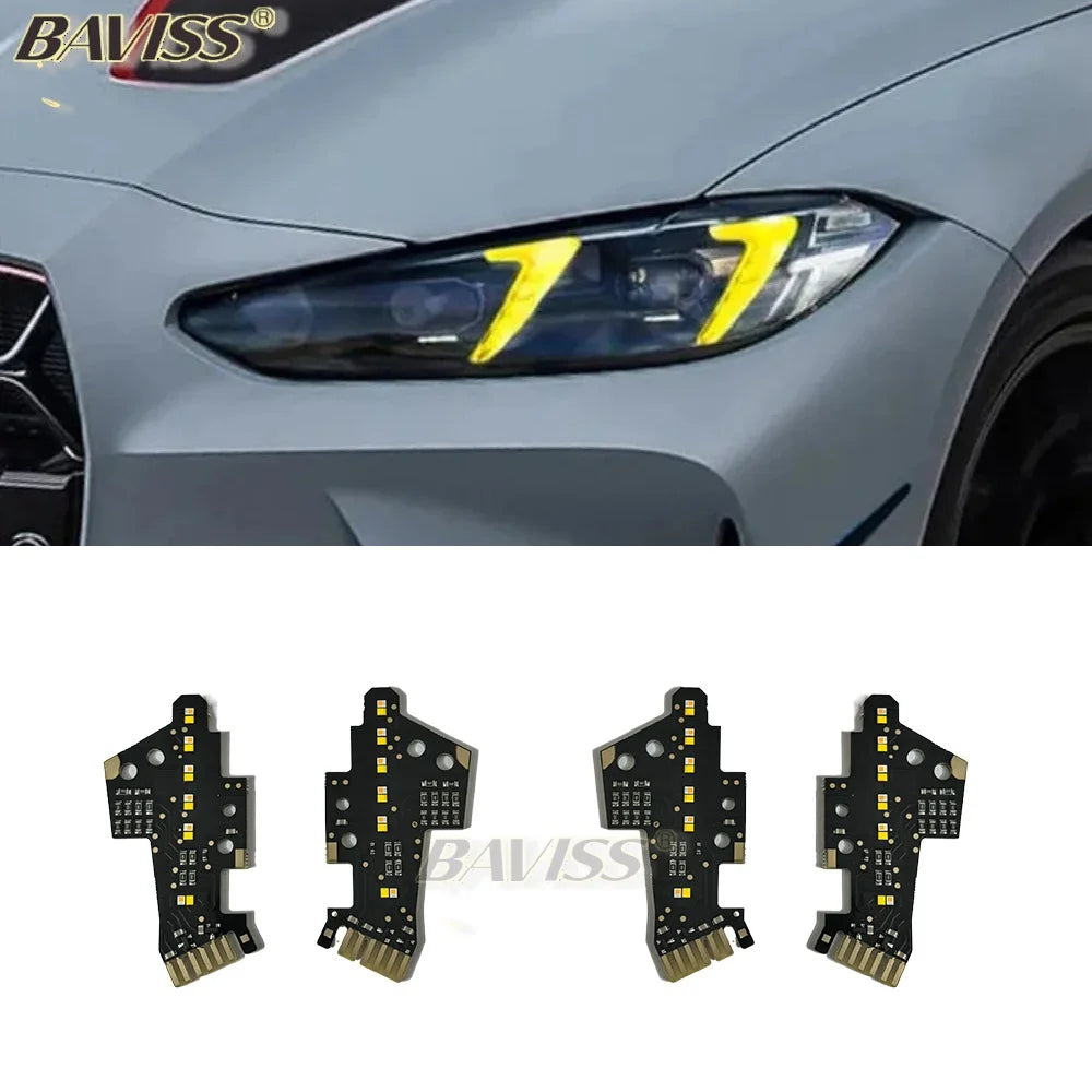 DRL RGBW multicolor LED boards G22 G23 G26 daytime running lights 2024+ for BMW G23 G80 G22
