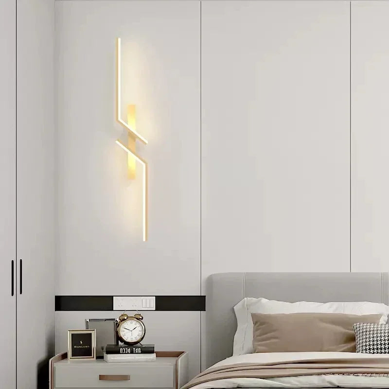 LED Wall Light Modern Minimalist Strip Lighting for Bedroom 