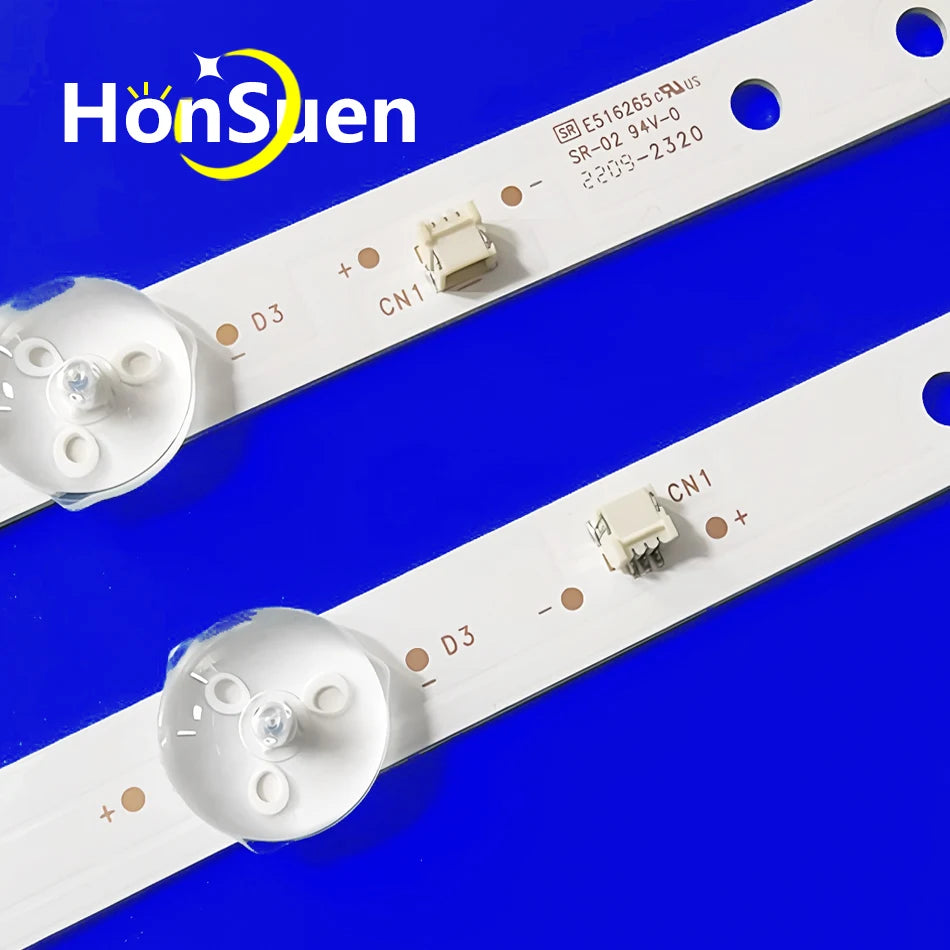 LED Backlight Strip for 100% New 2pcs/Kit LED strips for 32 TV AKAI AKTV3225 ROMSAT 32HSK1810/T2 TELESYSTEM