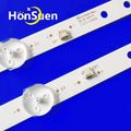 LED Backlight Strip for 100% New 2pcs/Kit LED strips for 32 TV AKAI AKTV3225 ROMSAT 32HSK1810/T2 TELESYSTEM