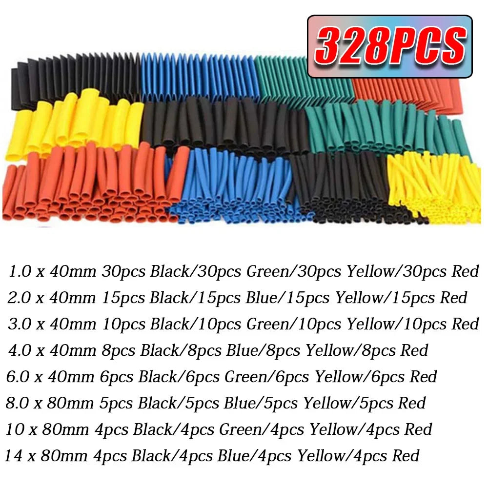 127-1060 pcs 2 1 Heat Shrink Tube Shrinking Assorted Polyolefin Insulation Sleeving Wire Cable Sleeves Wrap