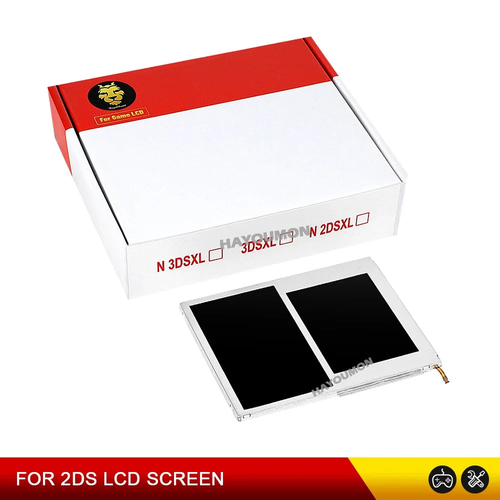 1PCS Original NEW Top Bottom LCD Display Screen For 2DS Repl