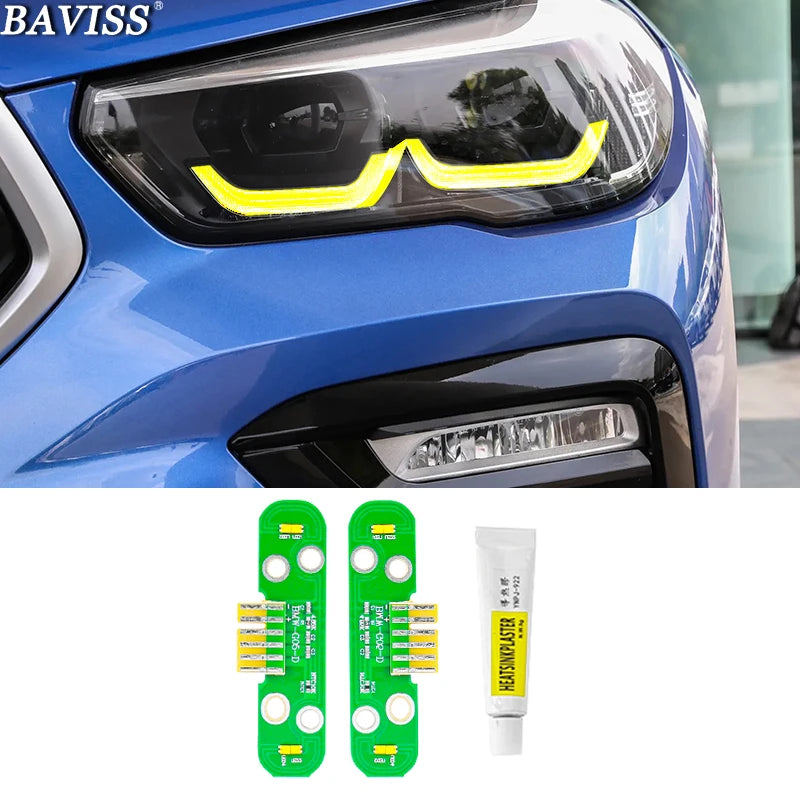 DRL LED boards daytime running lights bulbs for LED headlights non laser 2019 2020 2021 for BMW G05 G06