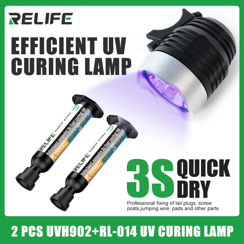 2PCS RELIFE RL-UVH902 10ML UV 3S Quick-drying Solder Mask In