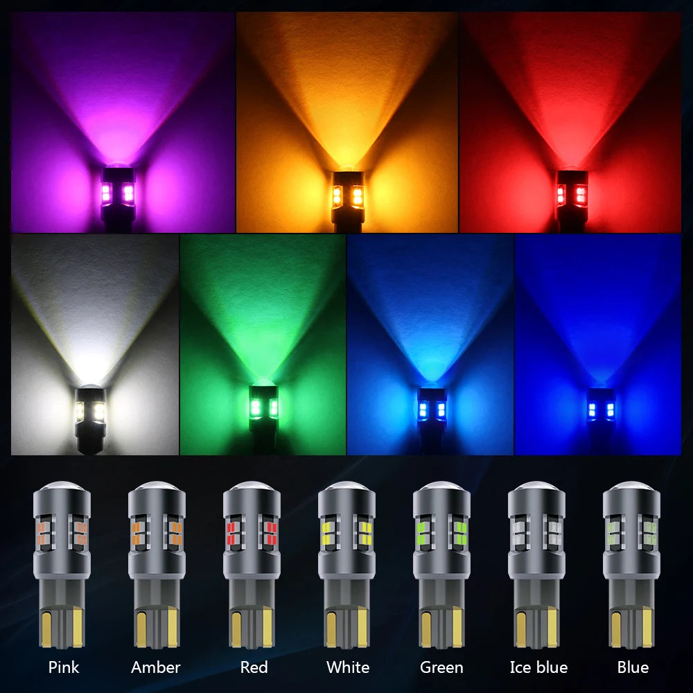 Oprah 2pcs W5W LED T10 Car Lights 12V 24V Truck Interior Dom