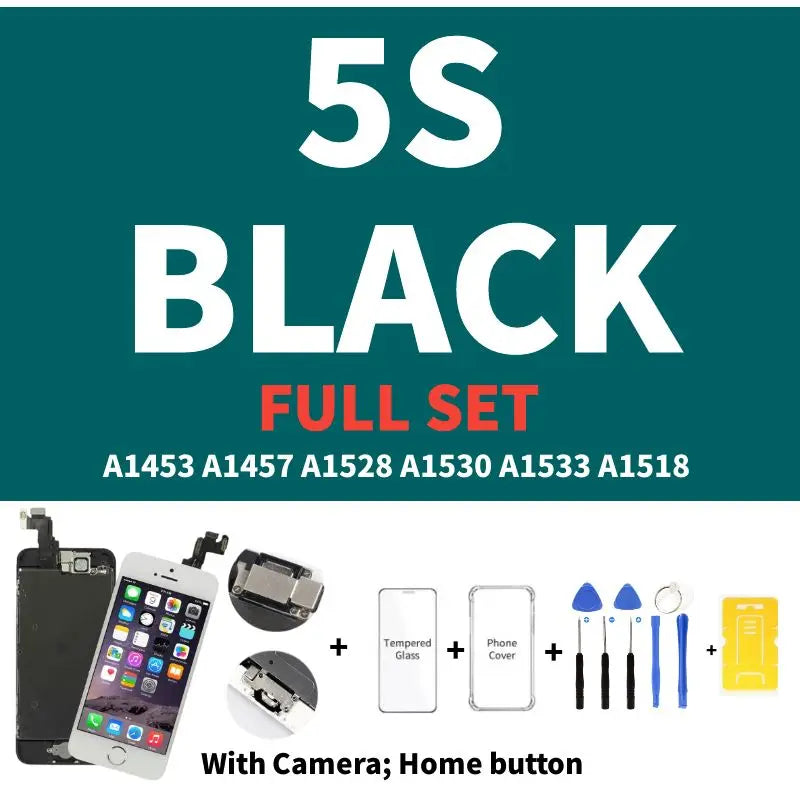 AAA Display for iPhone 5 5S 5SE 6 6S 7 8 Plus LCD Display Full Set Assembly Touch Screen Digitizer Replacement Pantalla+Camera