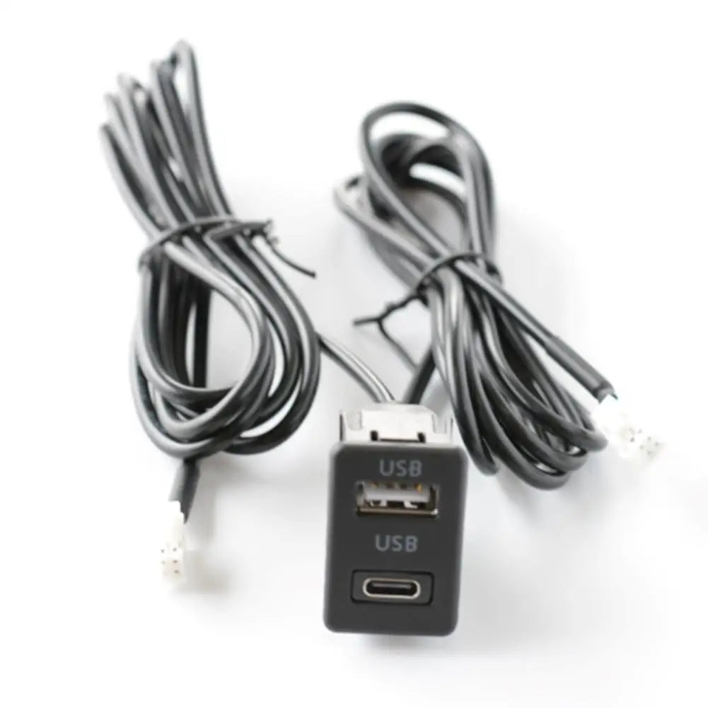 Car Dash Mount USB+TYPE-C Port Panel Interface Extension 145