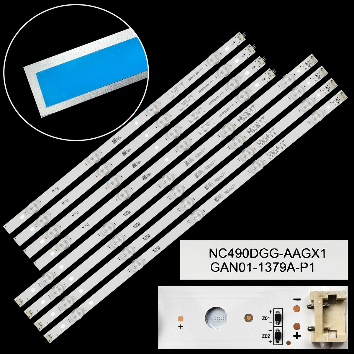 LED Backlight Strip for 1/5/8 kits LED BackLight Strip For 49LK5900PLA 49UK6400 49UM7000PLA 49UK6300PLA