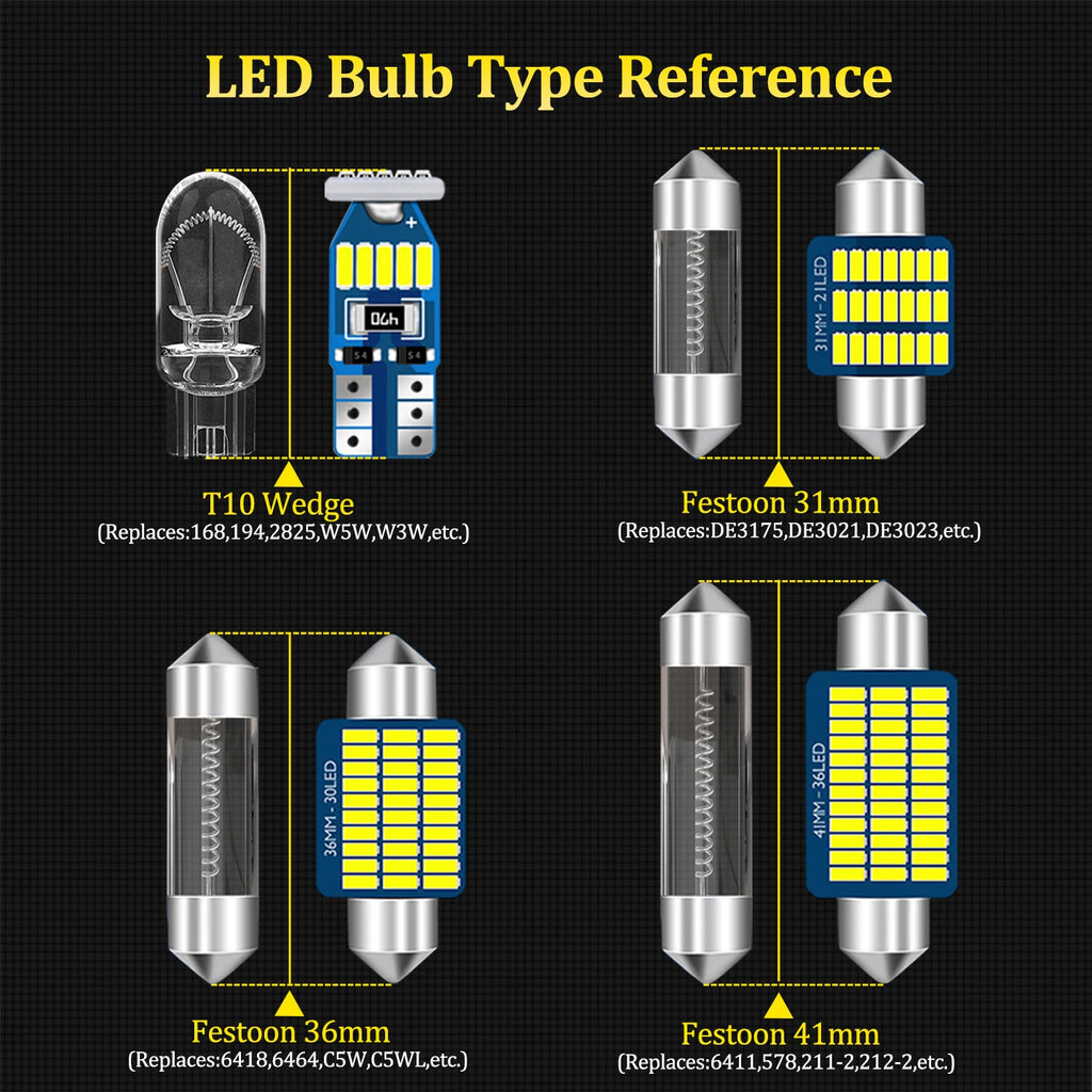 BMTxms No Error LED Interior Light Kit For Honda Civic Insig