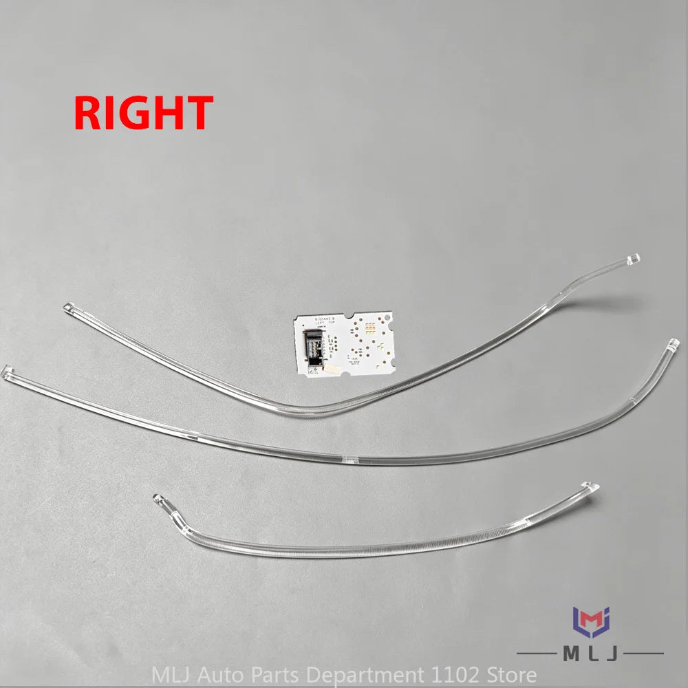 DRL Light Guide Strip Light Tube Bar White DRL Chip Angel EYe Board for Renault 2018-2020