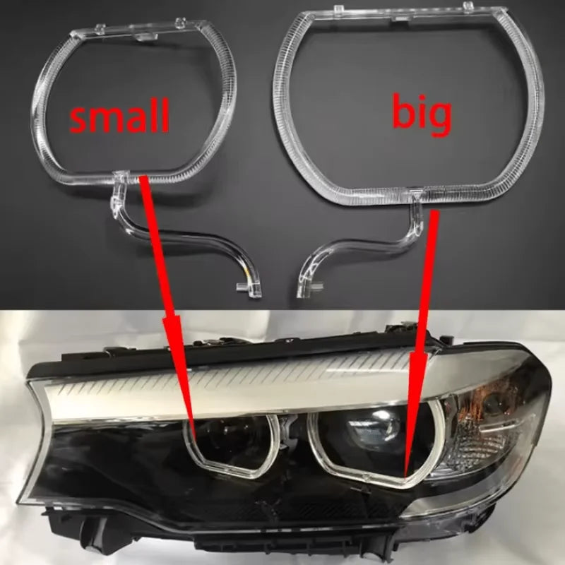 Xenon Headlight DRL Light Guide Plate Acrylic Strip Light Tube for BMW G30 5 Series 2018 2019 2020 Daytime