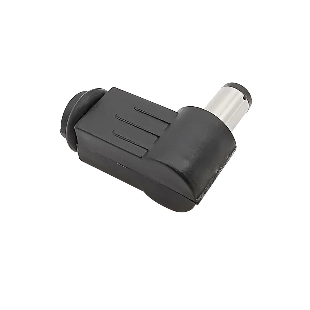 10Pcs/lot 12V 2.1 x 5.5mm DC Power Male Plug 90 Degree Right