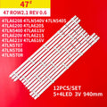 12Pcs/Set LED Backlight Strip for LIG 47 TV 47LA620S 47LN540