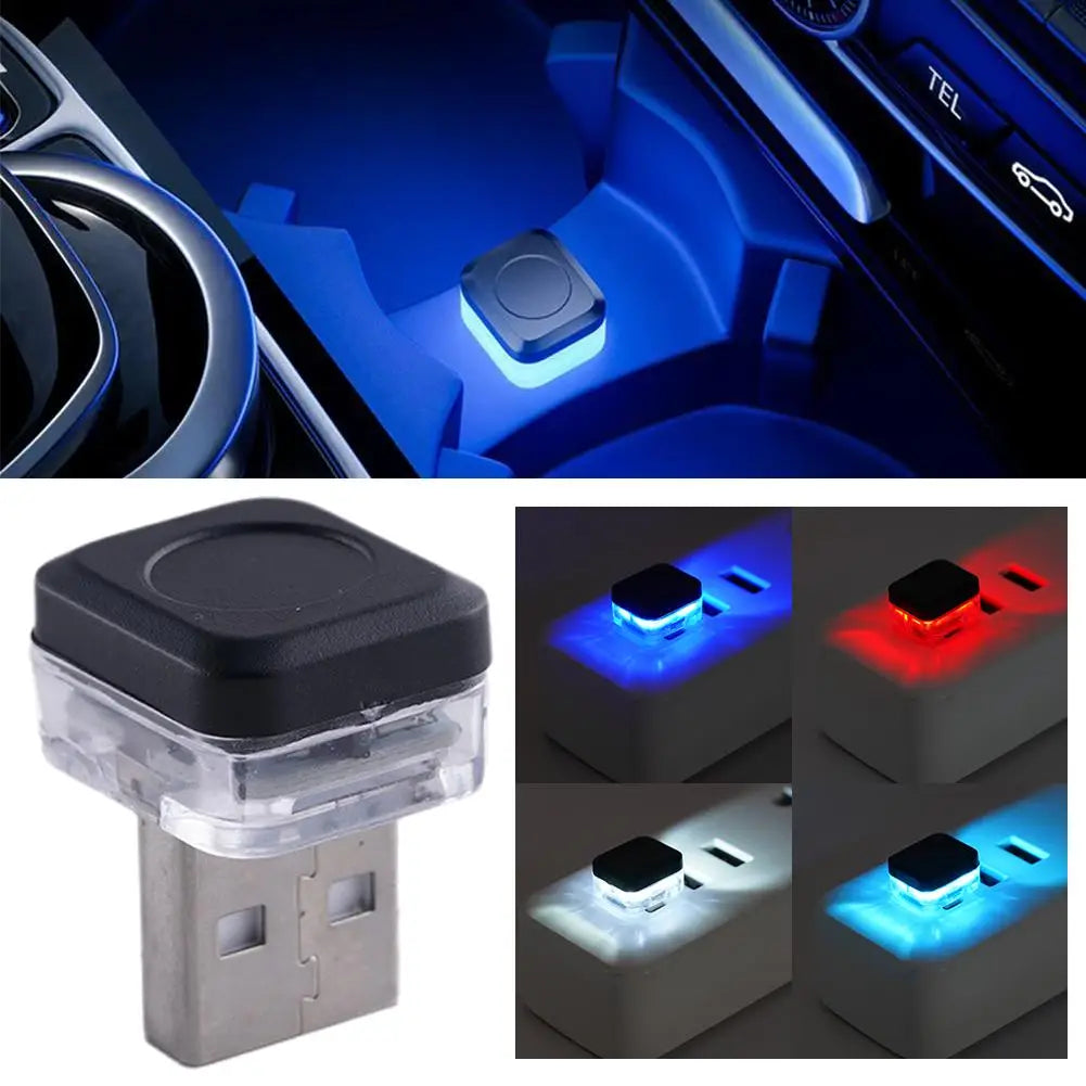 New Universal USB Car Interior Ambient Atmosphere Light LED 