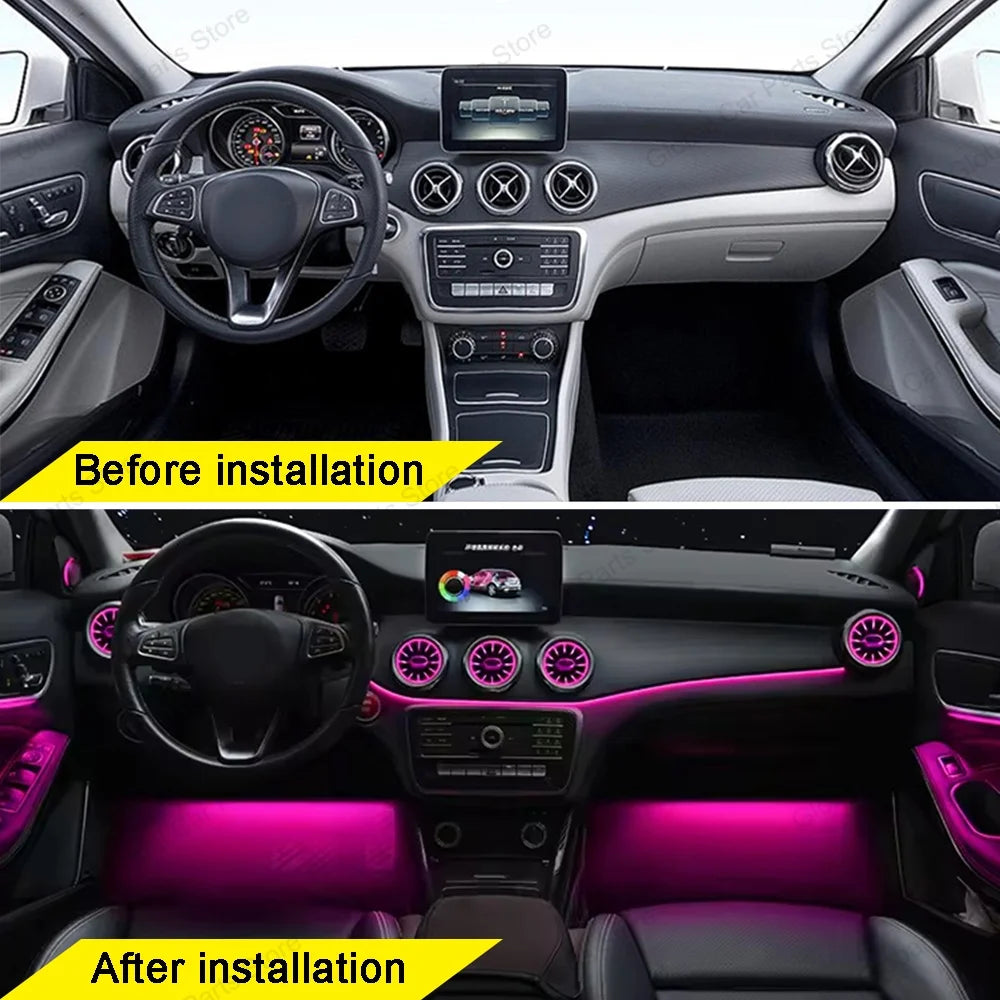 For Mercedes-Benz A CLA GLA W176 W117 W156 Led Car Air Vents