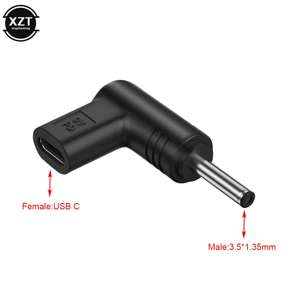 USB C PD to DC Power Connector Universal 5V 9V 12V Type C to DC Jack Plug Charging Adapter Converter for Router Tablet Mini Fan