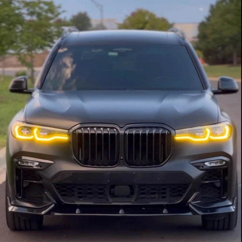Angel Eyes DRL multicolor For 2019 2020 2021 BMW X7 G07 Laser Daytime Driving Lights Turn Signal LED Modules