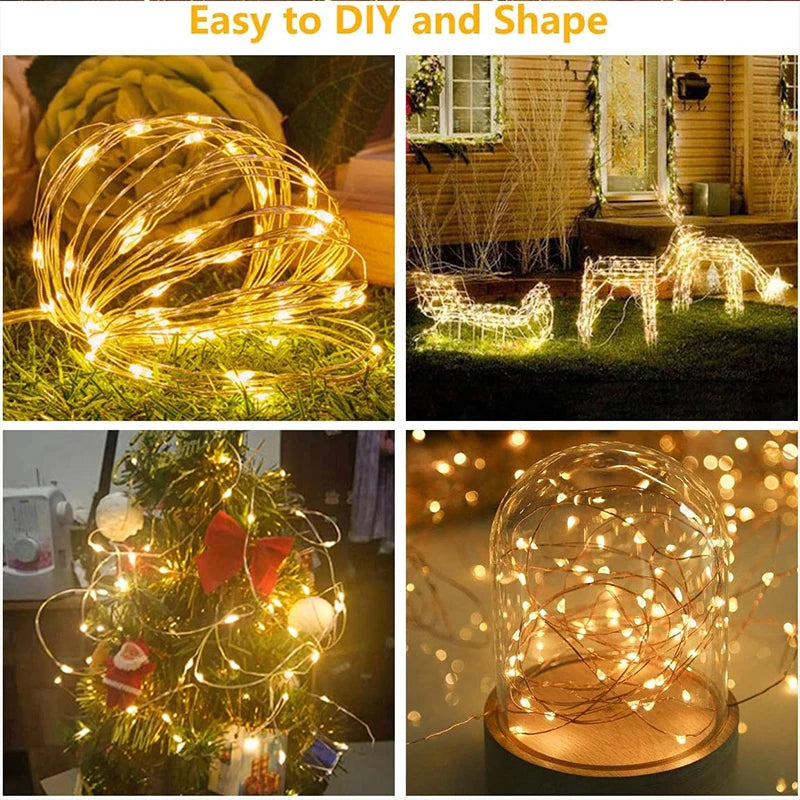 3M LED Lights String Fairy Decoration USB Holiday Curtain Ga