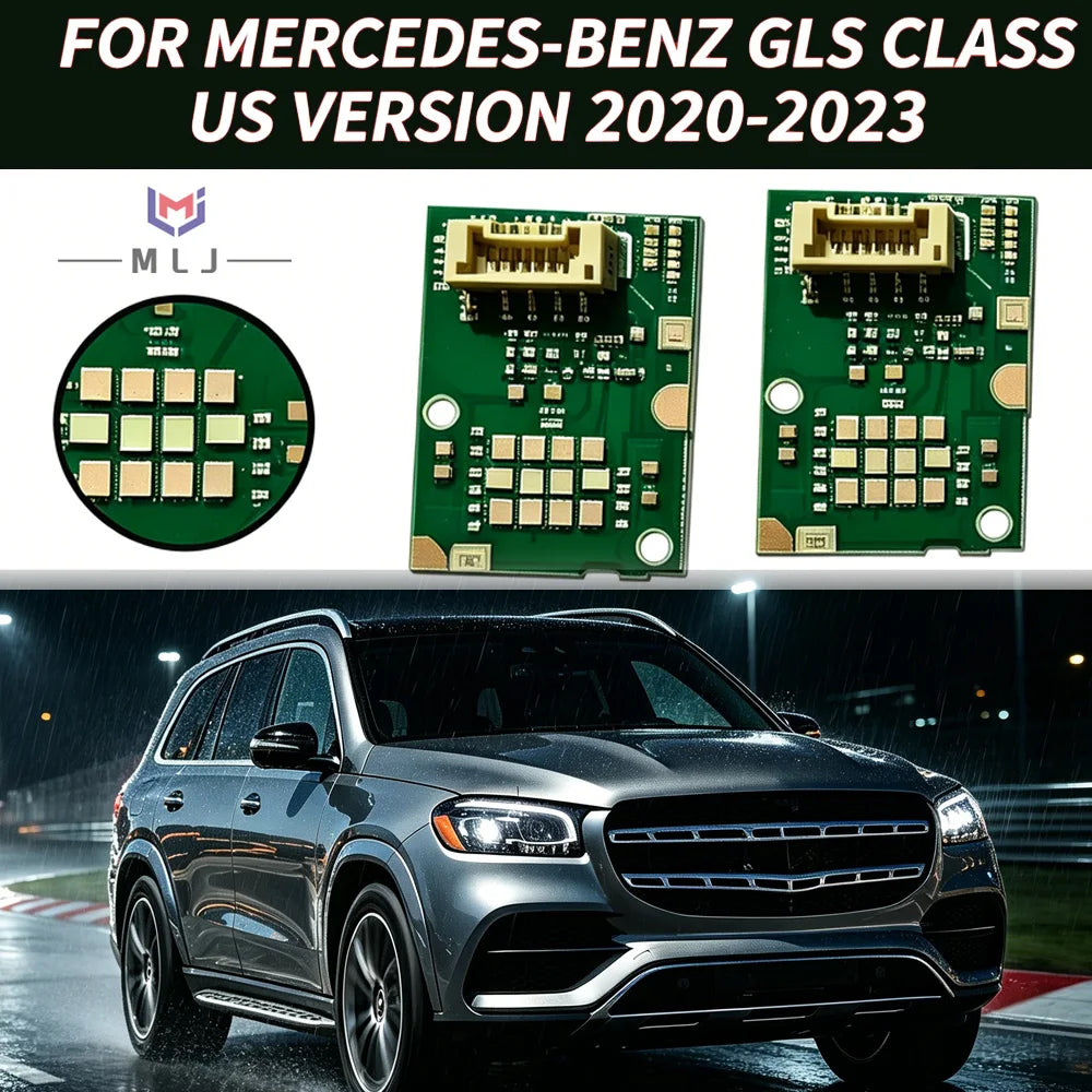 DRL White LED Chip Board Daytime Running Light Source Chips For Mercedes GLS Class 2020-2023 US Spec
