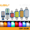 IUSIU 2PCS Car Interior Bulb C5W C10W T10 Led Dome Door BA9S