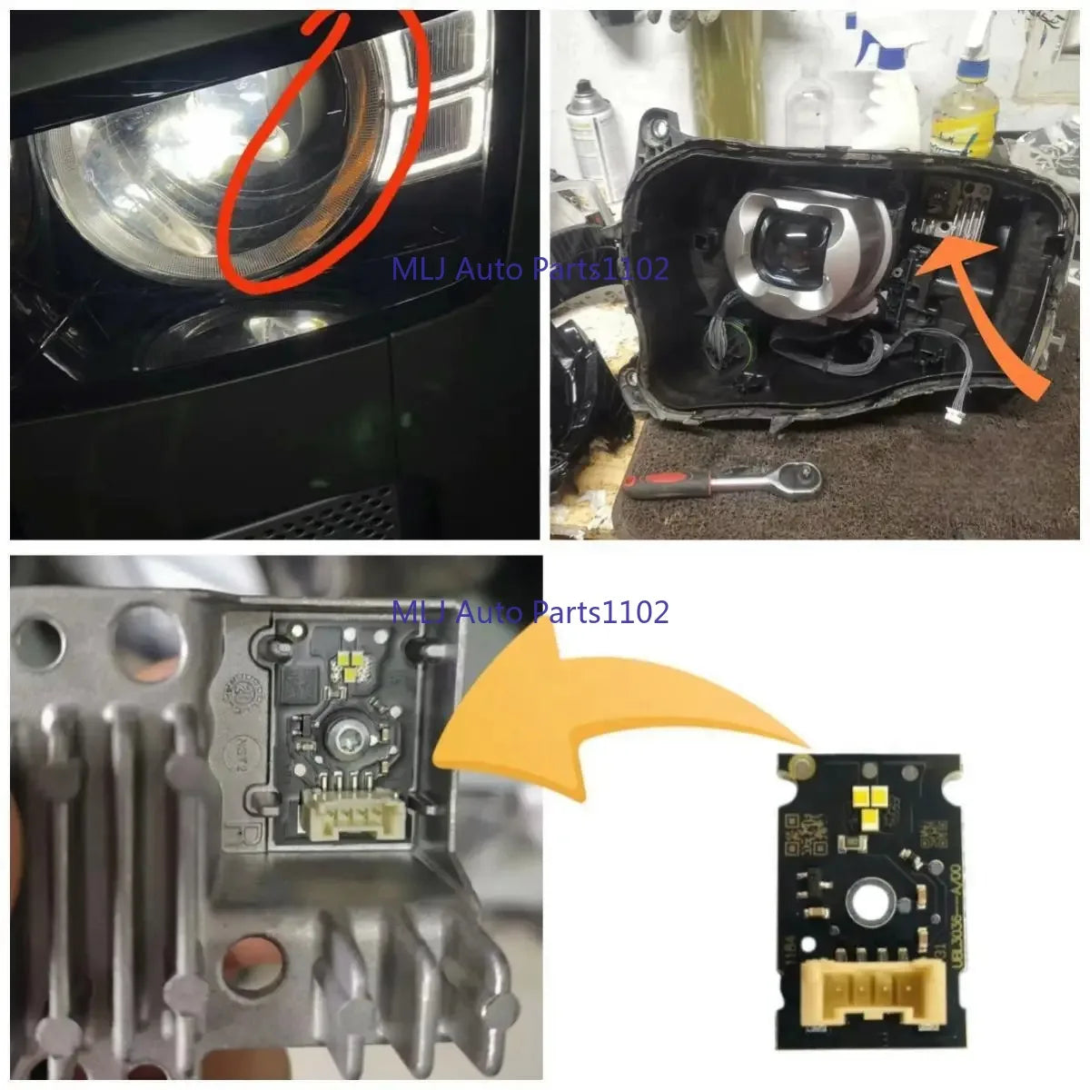 LED Headlight DRL CML-G5M3 5120-1 for Land Rover
