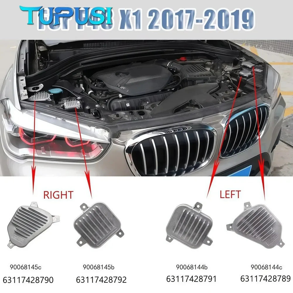 Angel Eyes DRL Board 63117428792 for BMW X1 F48 2017-2019 LED Headlight Blue Red Daytime Running Light Module