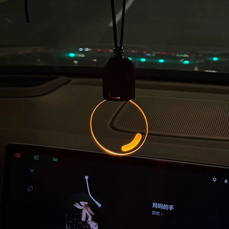 SEAMETAL Retro Mini Bulb Pendant Hanging Soft Glow Ambient Light for Car Interior Atmosphere Decoration Lamp LED Night Light