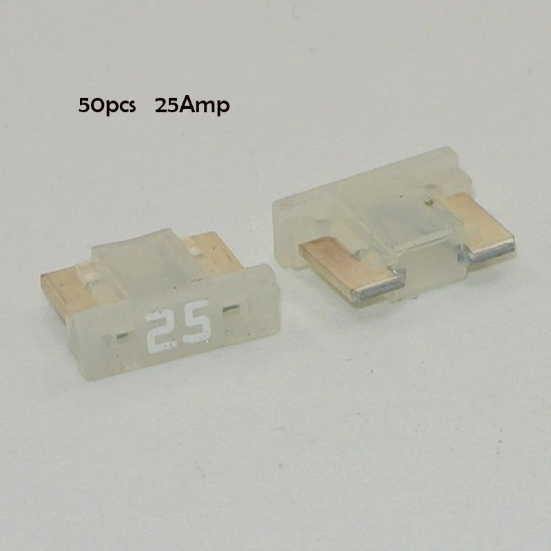 90/50pcs Fuses Micro Short Low Profile Mini Blade Fuse Assortment 3A 5A 7.5A 10A 15A 20A for Car Boat Truck SUV Automotive