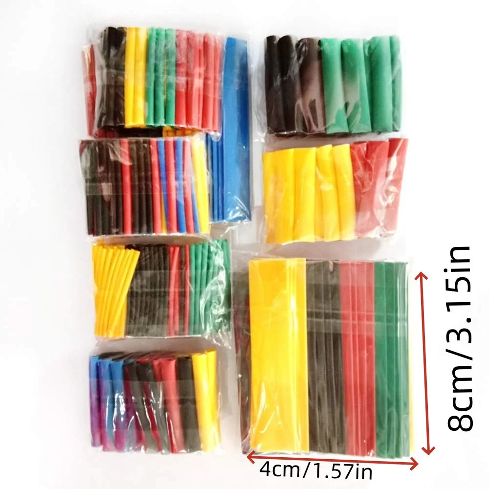 164/328pcs Heat Shrink Tubing Heat Shrink Wrap Sleeves Tubin
