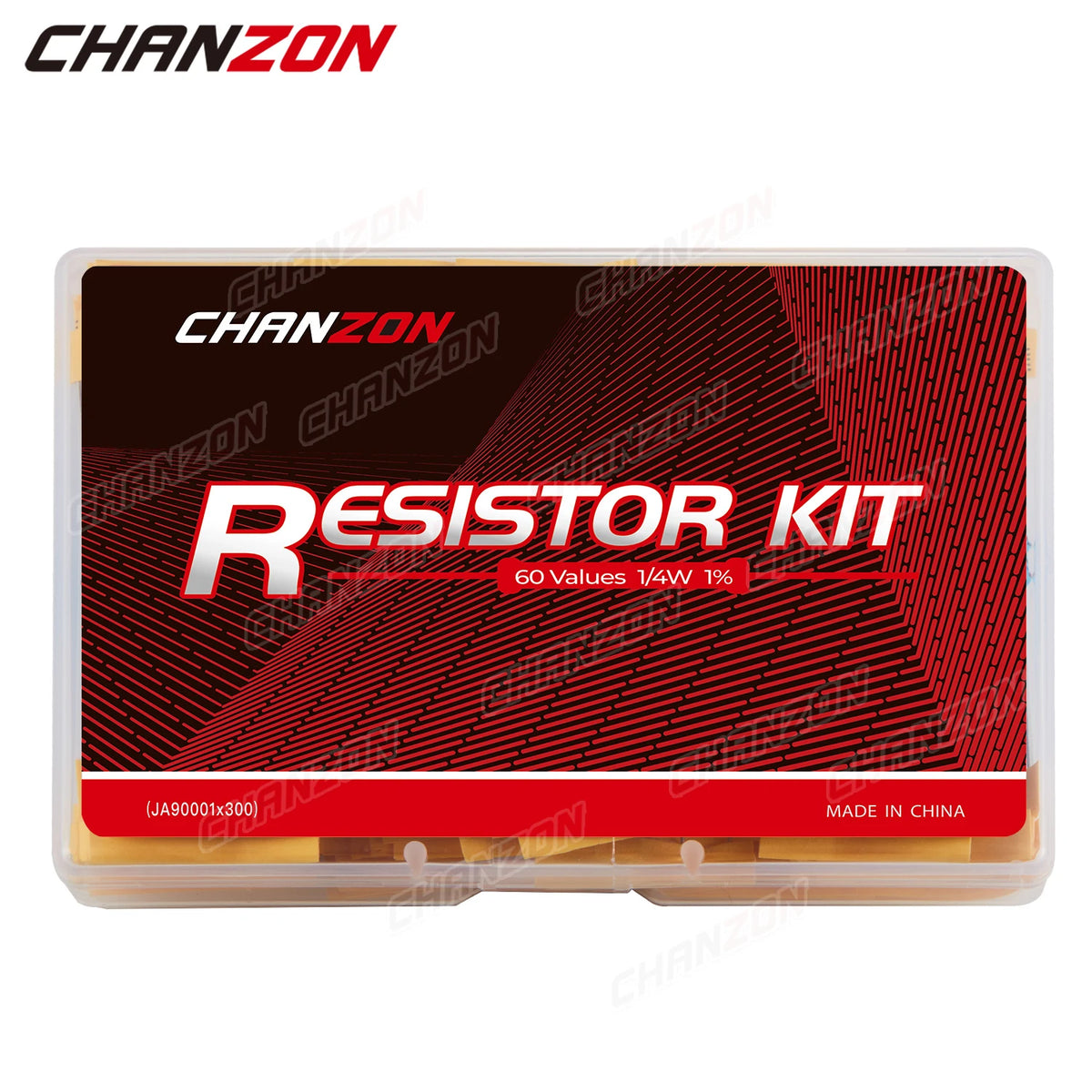 60 Values 1/4W 1% Metal Film Resistors Kit 300Pcs 1 ohm - 4.