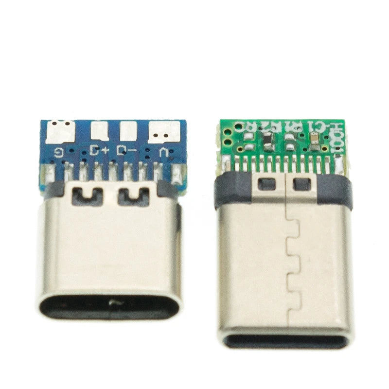 PLR 10pcs Type C Connector 24 Pins Male/Female Receptacle Ad