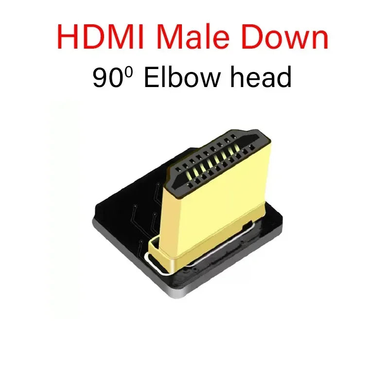 FPV HDMI-Compatible Connector Flexible Flat Cable Raspberry Pi 4 Micro HDMI To HDMI/Mini HDMI Female 90 Degree FFC 20pin